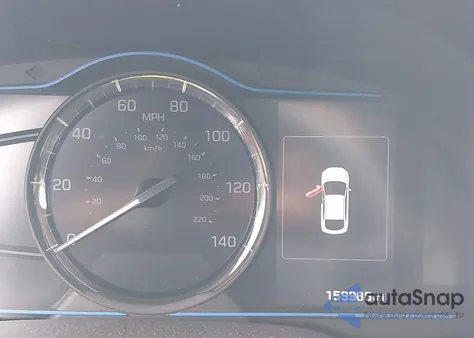 2019 Hyundai Ioniq Hybrid Blue z USA, uszkodzony, nr VIN KMHC65LCXKU134374